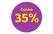 Ganhe 35% de desconto